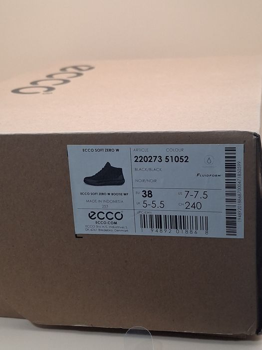 Черевики ECCO Soft  Zero Нові 37,38,39,40 р.