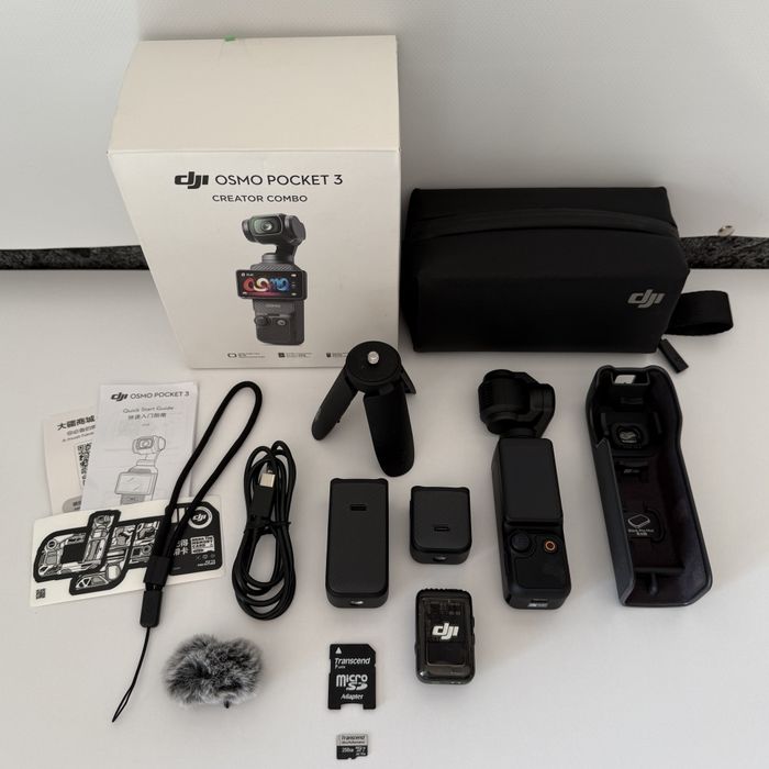 Екшн камера DJI Osmo pocket 3 creator combo з комплектом аксесуарів відео 4K до 120 к/с ідеальна стабілізація ActiveTrack 6.0