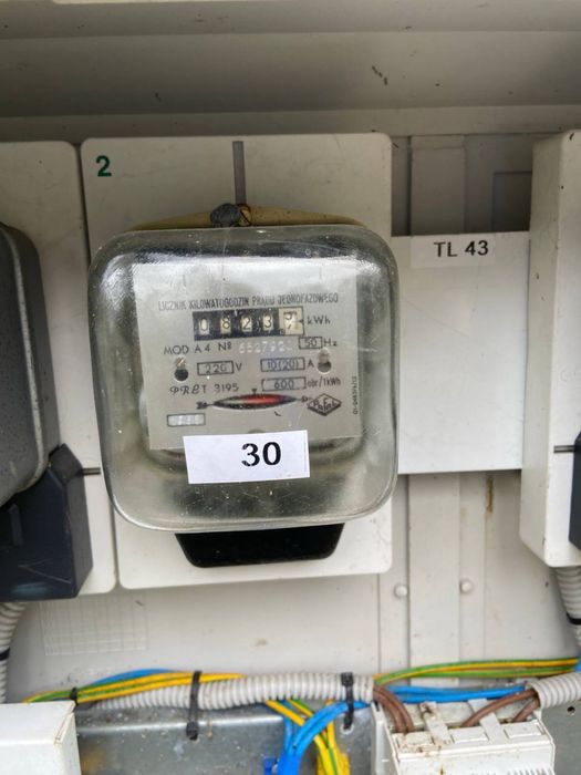 Używane liczniki elektryczne Pafal (11 sztuk)