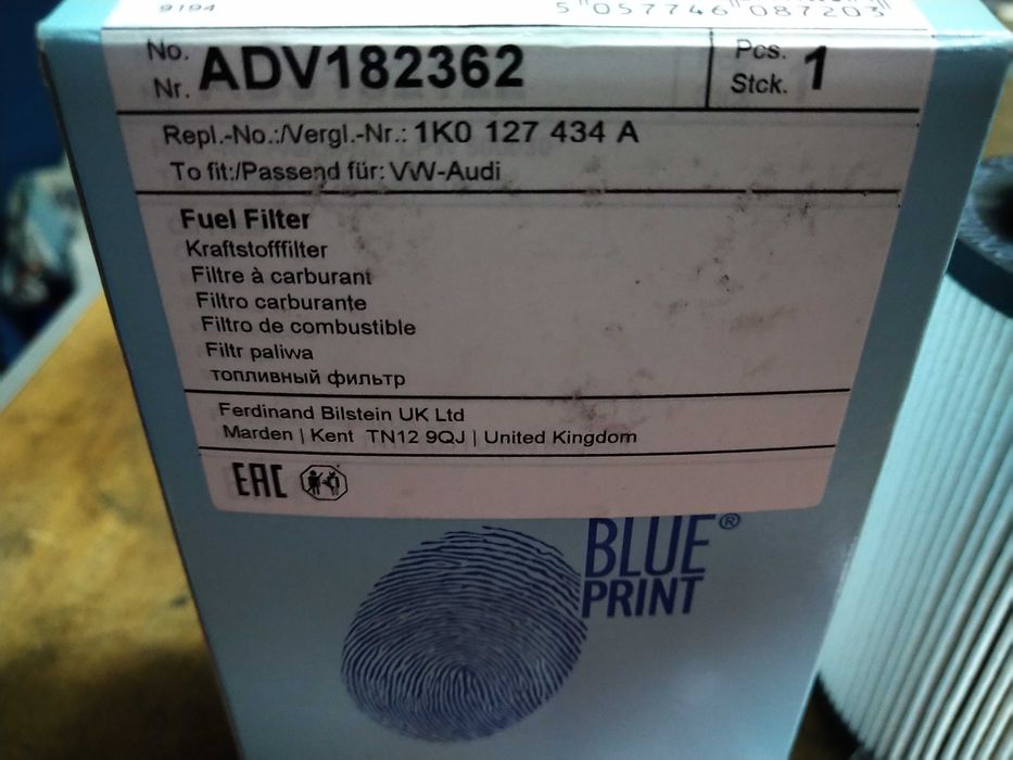 Filtro de gasóleo grupo VAG