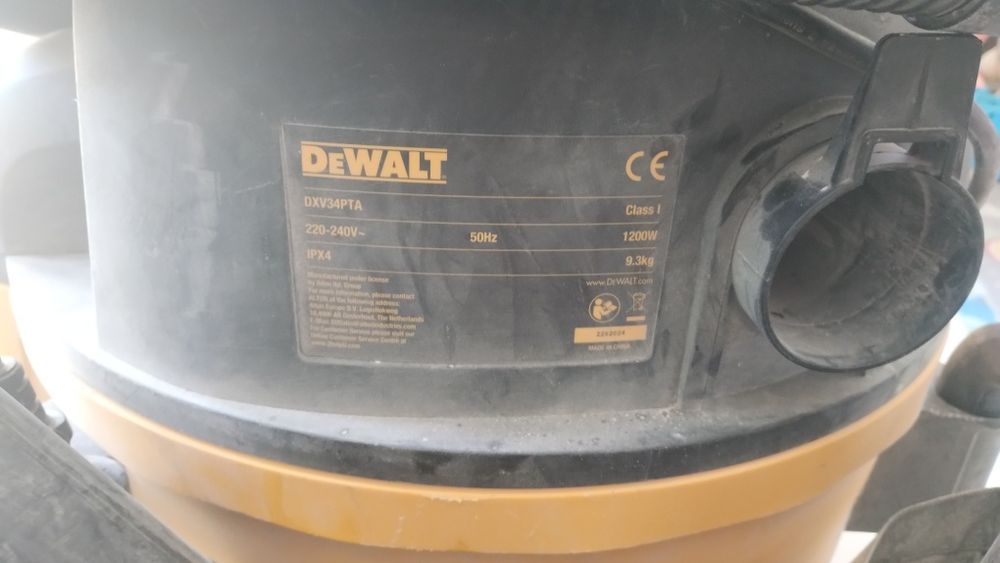 Odkurzacz DeWalt DXV34PTA. Nie wysyłam.
