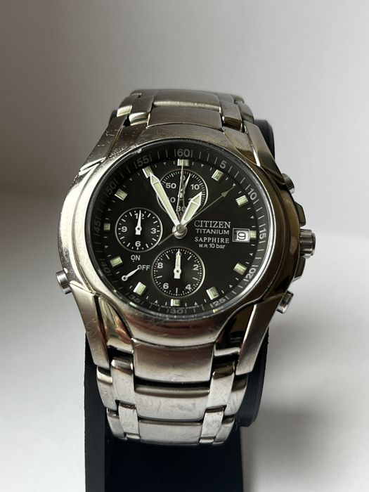 Чоловічий голдинник Citizen Titanium Sapphire
