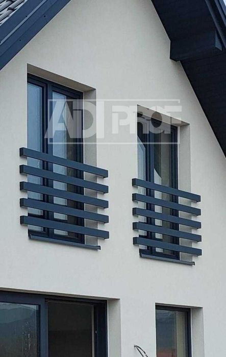 Balkony francuskie Aluminiowe Balustrady  Aluminium