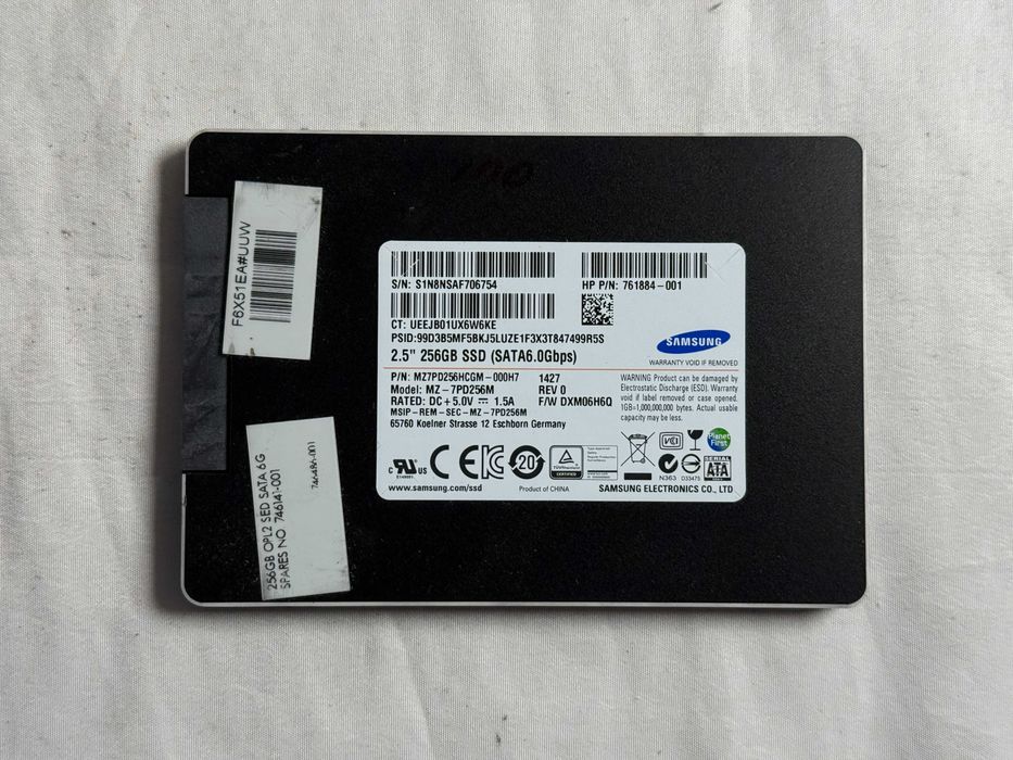 Dysk SSD Samsung MZ-7PD256M 256GB 2,5" SATA III 540/500 MB/s