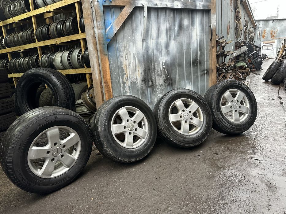 4 шт диски титаны R15 C резина 225 70 Mercedes Sprinter, Volkswagen LT