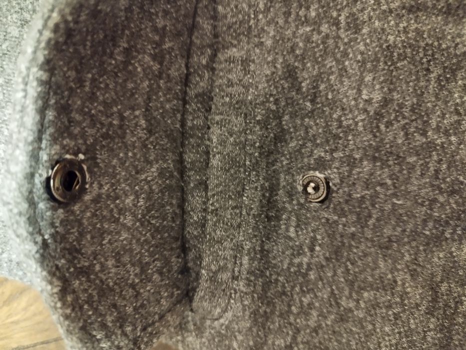 Kurtka parka rozpinana szara