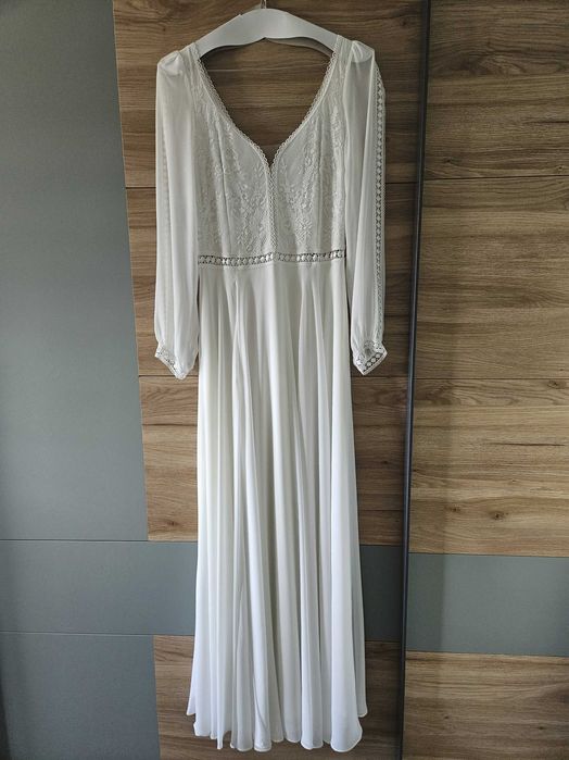 Suknia ślubna od Suknie Boho Marta Trojanowska r. 38/40 M/L