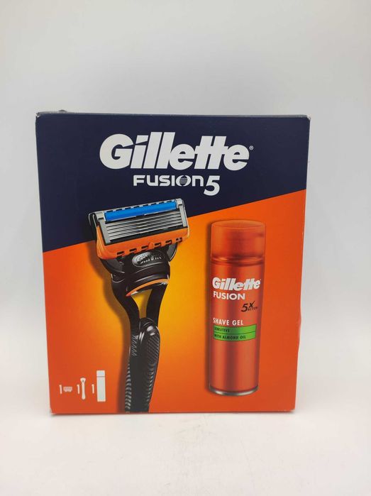 Gillette Fusion5  Zestaw maszynka + żel do golenia Sensitive, 200 ml