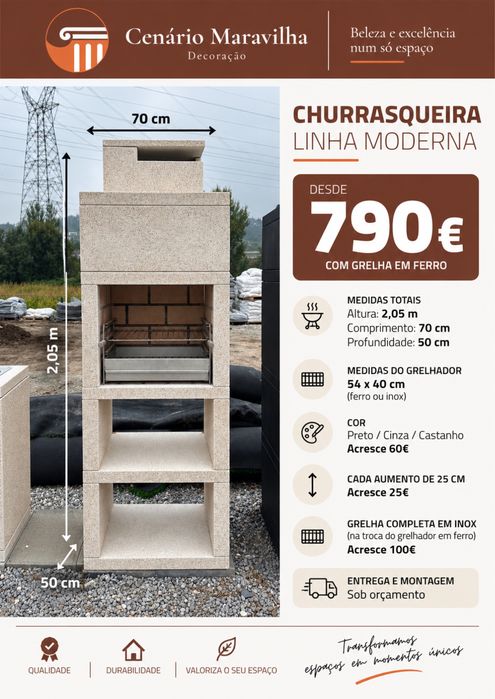 Churrasqueiras Modernas por Medida | Desde 650€
