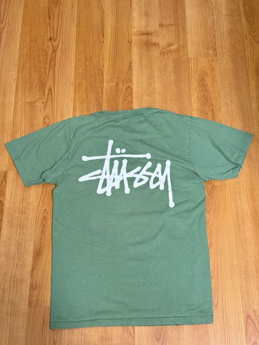 Футболка Stussy зеленая