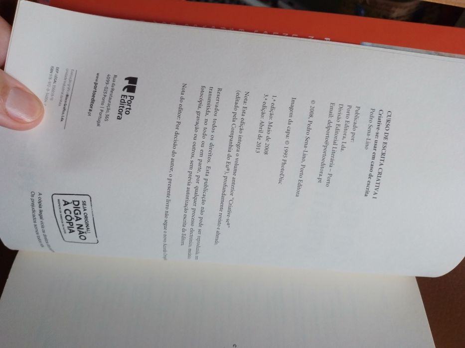 Curso de escrita criativa I-Pedro Sena Lino-3e10E-Peça antiga5EDesde2E