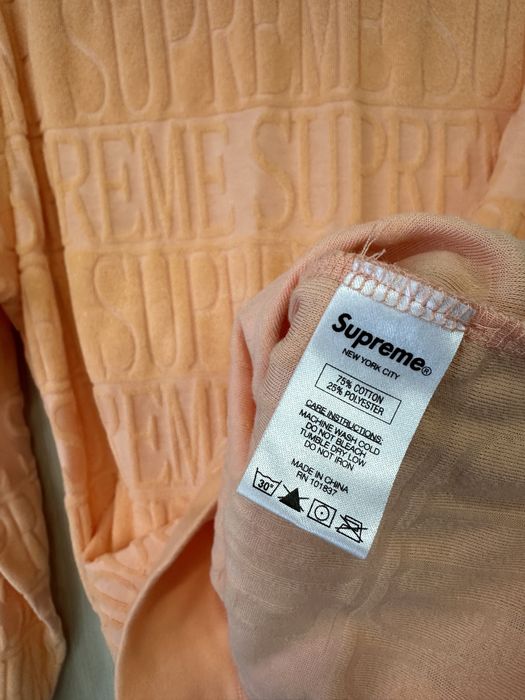 Оригінальний лонг Supreme Logo Stripe Terry розмір М