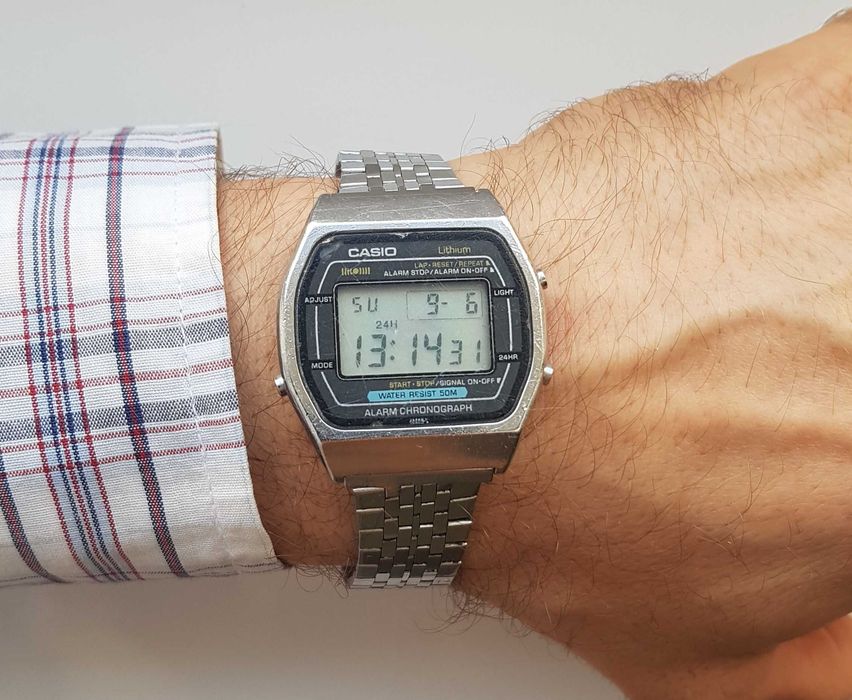 Zegarek nareczny Casio W-51 W 51 JAPAN modul 106 rzadki model japonski meski damski unisex sr 35,5mm vintage lithium