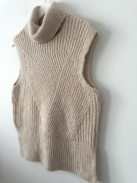 YAS Dzianinowa kamizelka Bezrękawnik Wool