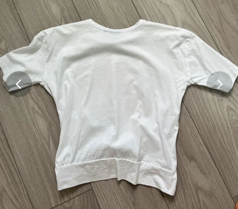 Friends biała bluzka koszulka z krótkim rękawem