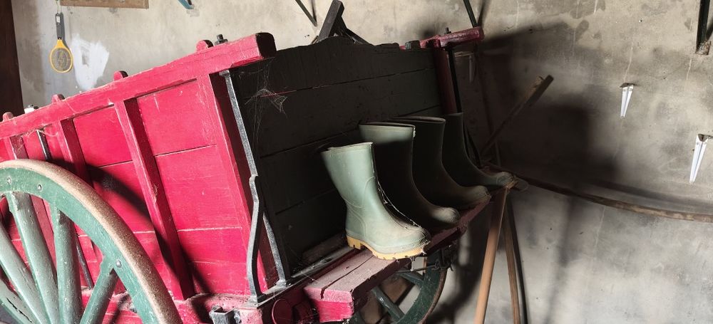 Carroça Antiga em Madeira (Tração Animal / Cavalos) – Ideal para Decoração Rústica