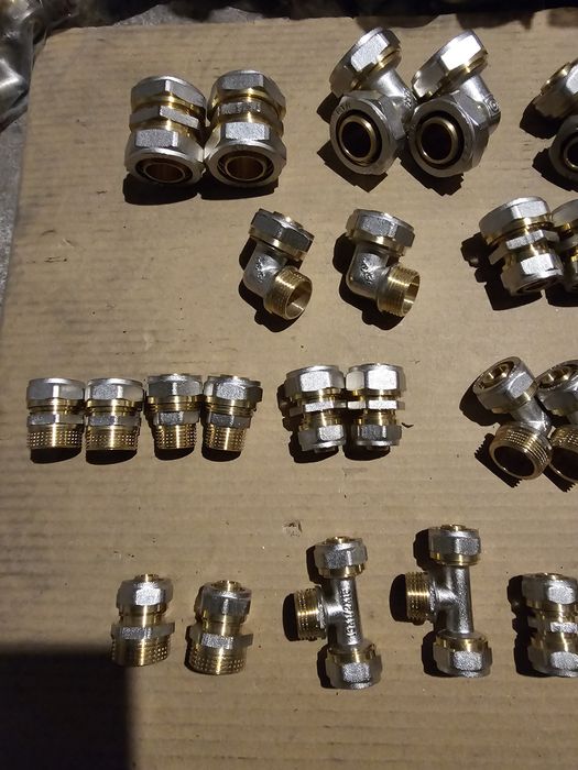 Złączki PEX skręcane 16-32 kolano trójnik mufa redukcja