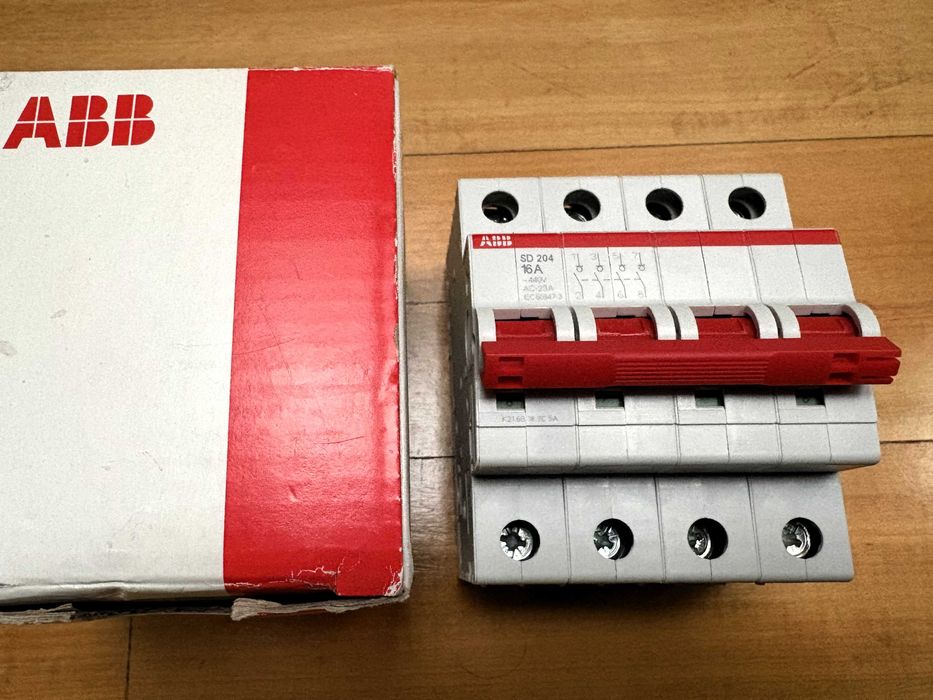 ABB SD204/16 - rozłącznik modułowy 4P 16A, 2CDD 284 101 R0016