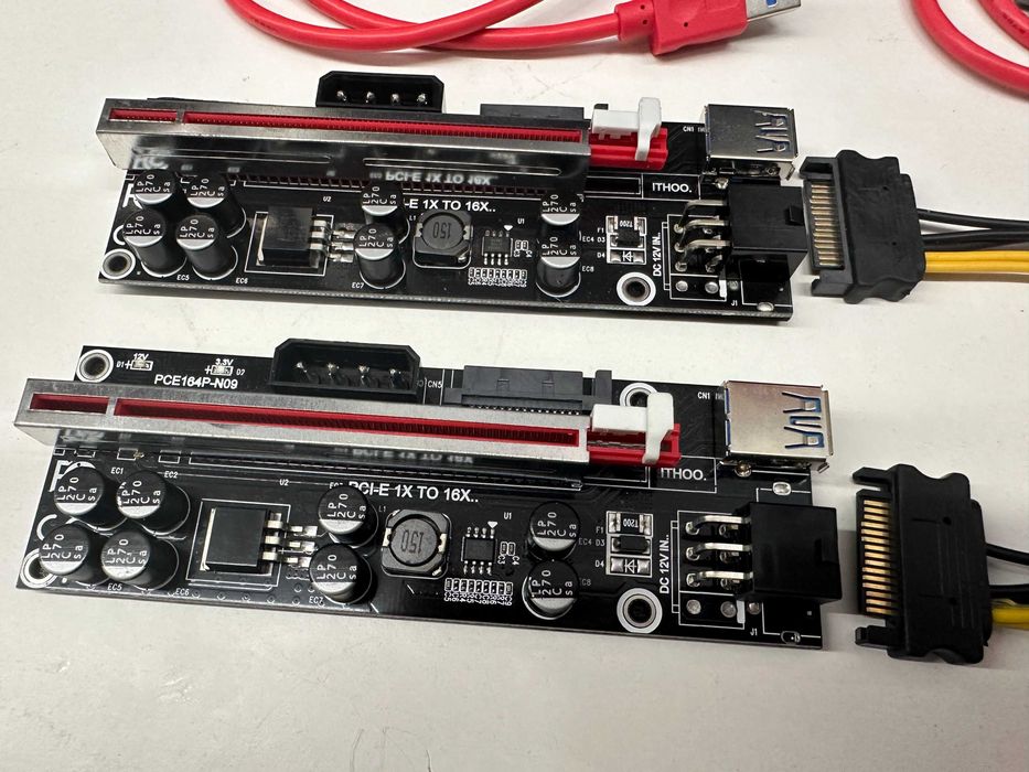 Riser PCI-E 1x16x USB3.0 SATA 6-PIN X 1szt
