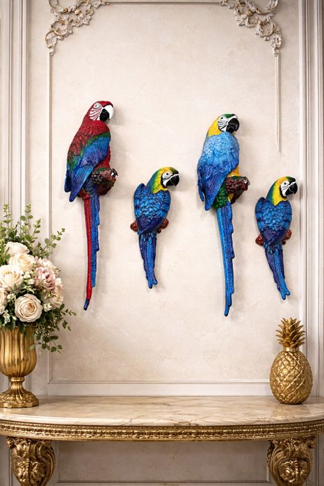 Папуги для інтер'єру стін. Франція.  Чавун. Лиття.
