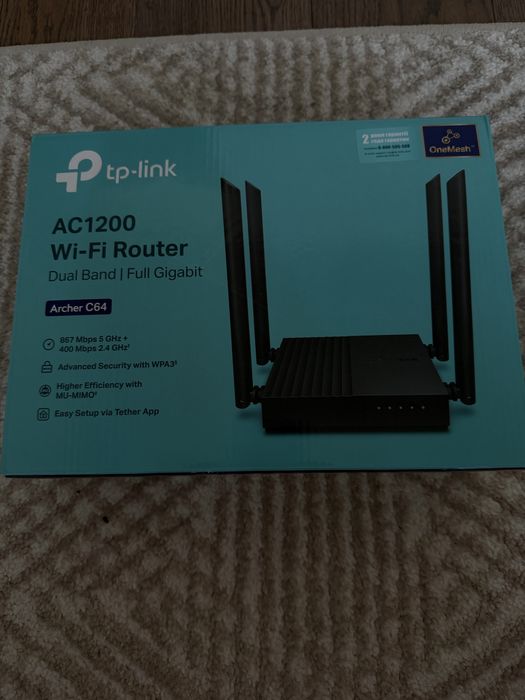 Маршрутизатор TP-LINK Archer A64 WiFi5/ AC1200/ 1 Гбіт/с