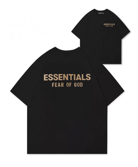 Футболки Essentials Fear of God Logo унисекс ессеншиал тишка Новинка