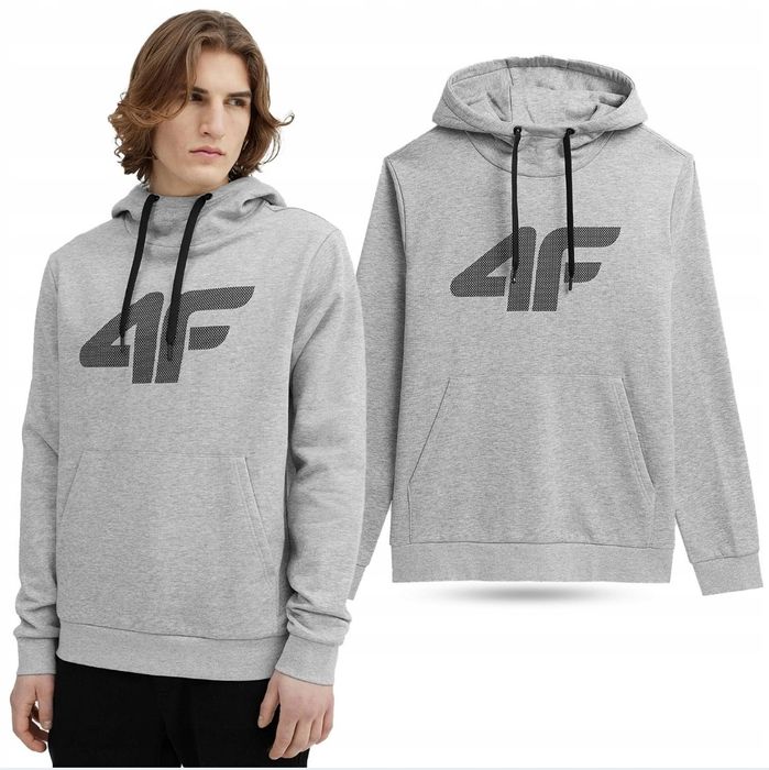 4F bluza męska sportowa z kapturem L-3XL