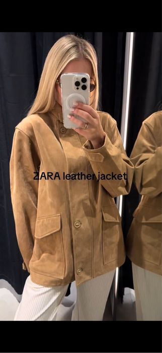 Замшева куртка Zara