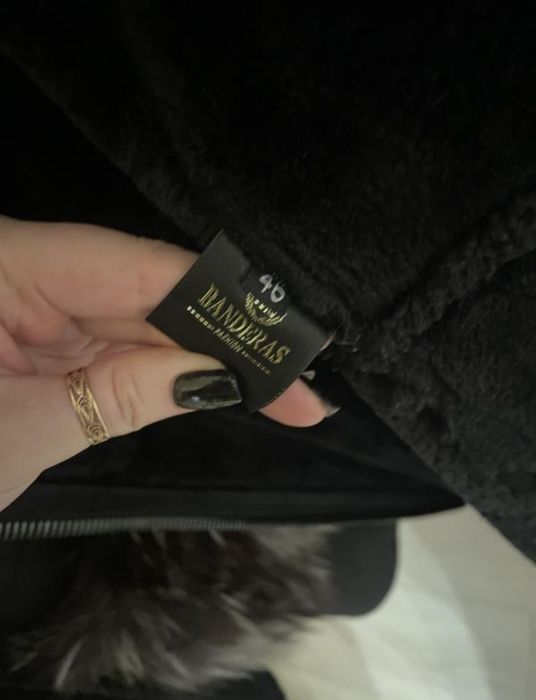 Натуральна дублянка з чорнобуркою