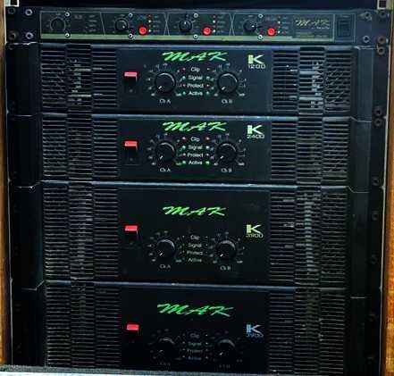 Amplificadores Furacão MAK 3900 2400 e 1200