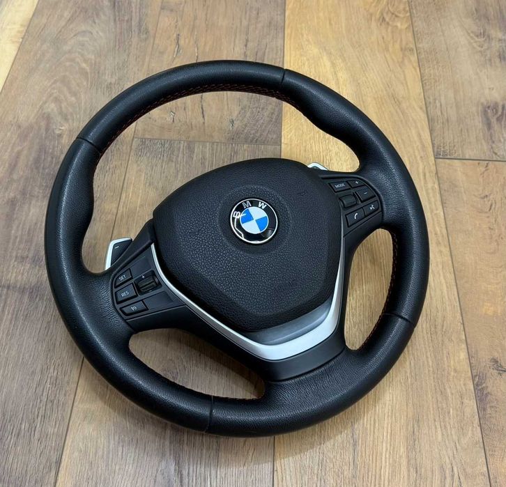 Оригинальный спортивный руль бмв ф30 с лепестками вместе с подушкой airbag bmw f30