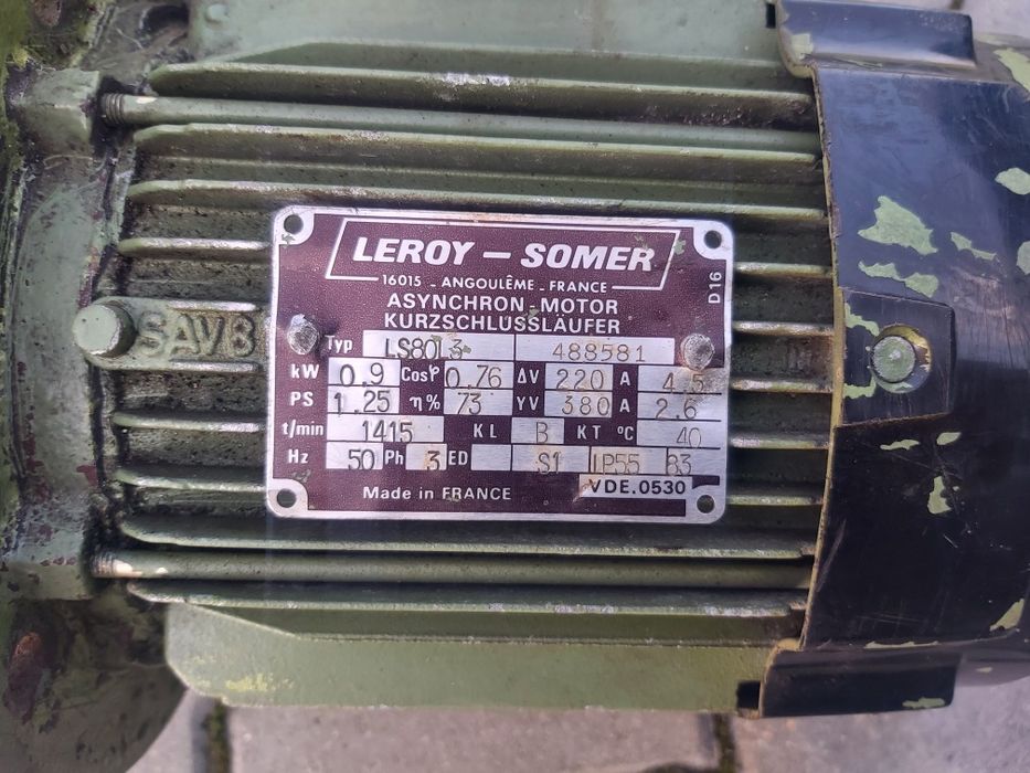 Silnik elektryczny Leroy-Somer LS80L3 0.9kW