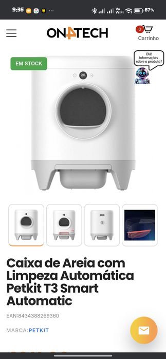 Caixa de areia automática