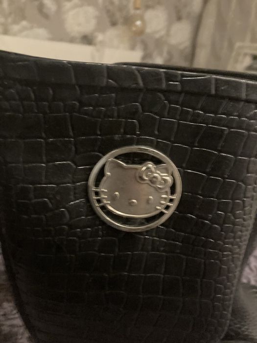 Galochas Pretas Hello Kitty