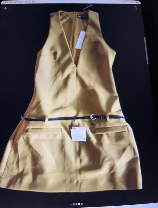 Vertido da zara nunca usado na cor verde pistácio