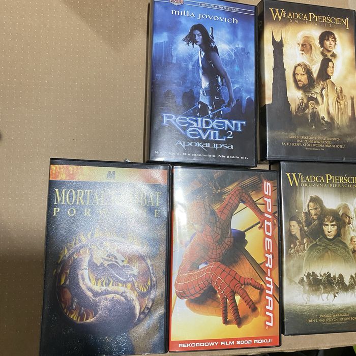 Kasety vhs bajki filmy zestaw