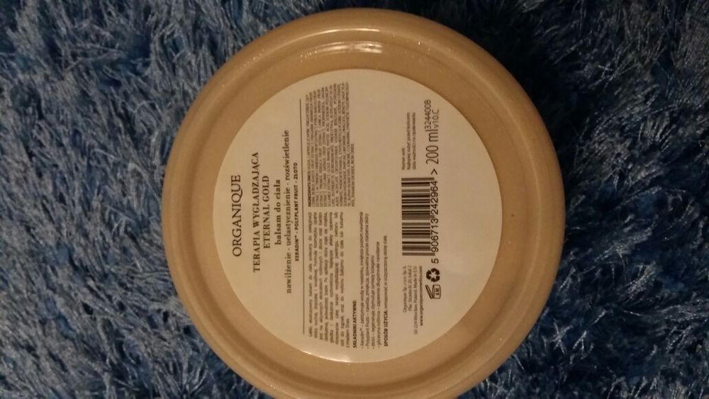 Organique balsam do ciała z drobinkami zlota