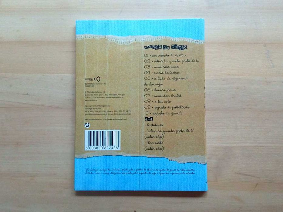 CD André Sardet - Mundo De Cartão (Edição Especial CD+DVD)