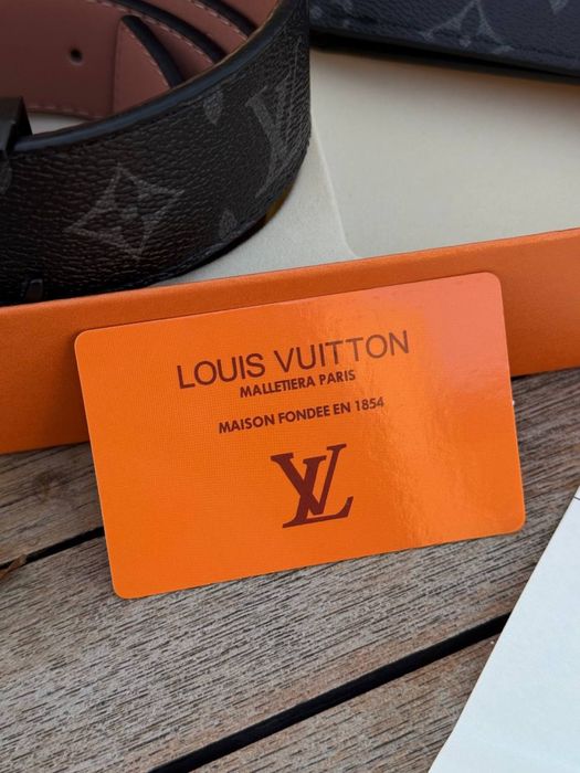 Набор Louis Vuitton мужской черный подарочный набор Лв Луи Витон | Ремінь Луї Вітон чорний чоловічий 105 см шкіряний пояс Louis Vuitton гаманець ЛВ