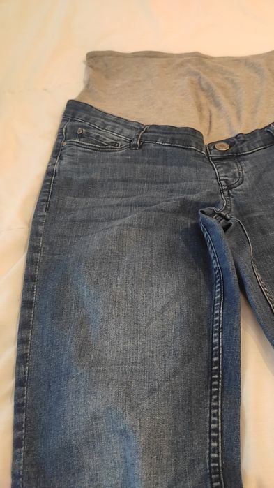 Calças ganga, marca Esmara, maternidade, tamanho 40, azul e cinza