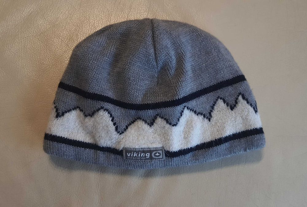 czapka zimowa szara Viking ciepła