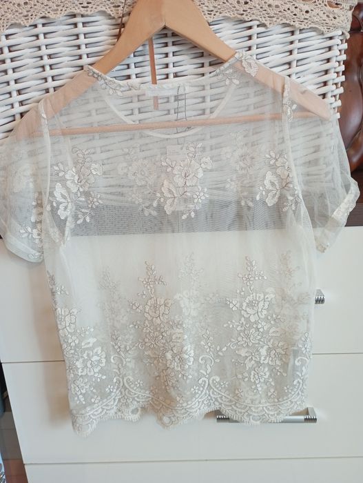 Bluzka Mango siateczka