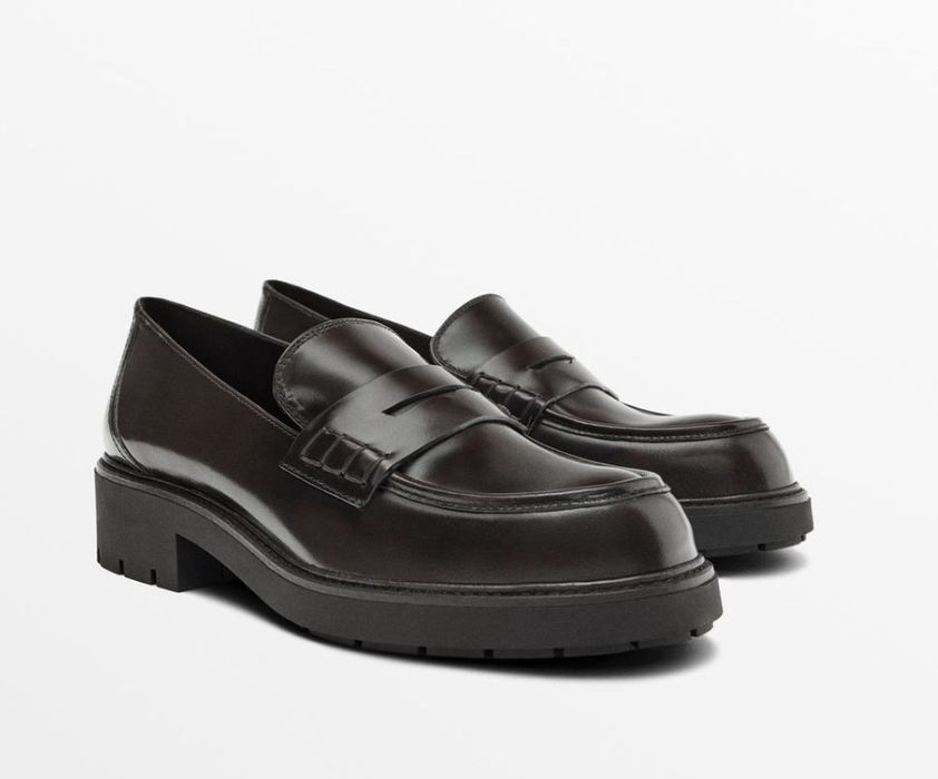 Шкіряні лофери Massimo Dutti 39