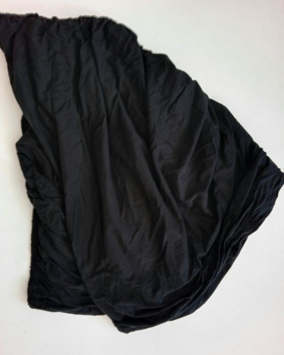 Чорне простирадло на резинці орган. котон ТСМ TCHIBO Німеччина