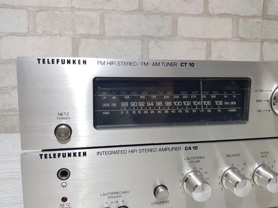 Стійка!Стерео підсилювач/тюнер Telefunken CT/CA/10 б/у з Німеччини