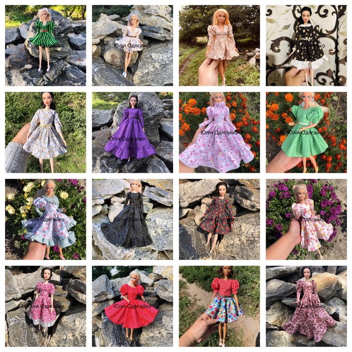 Одяг для Барбі, сукні. Плаття для ляльок Barbie. Одежда для кукол Барби