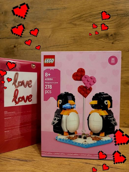LEGO 40886 zakochane pingwiny + GRATIS
