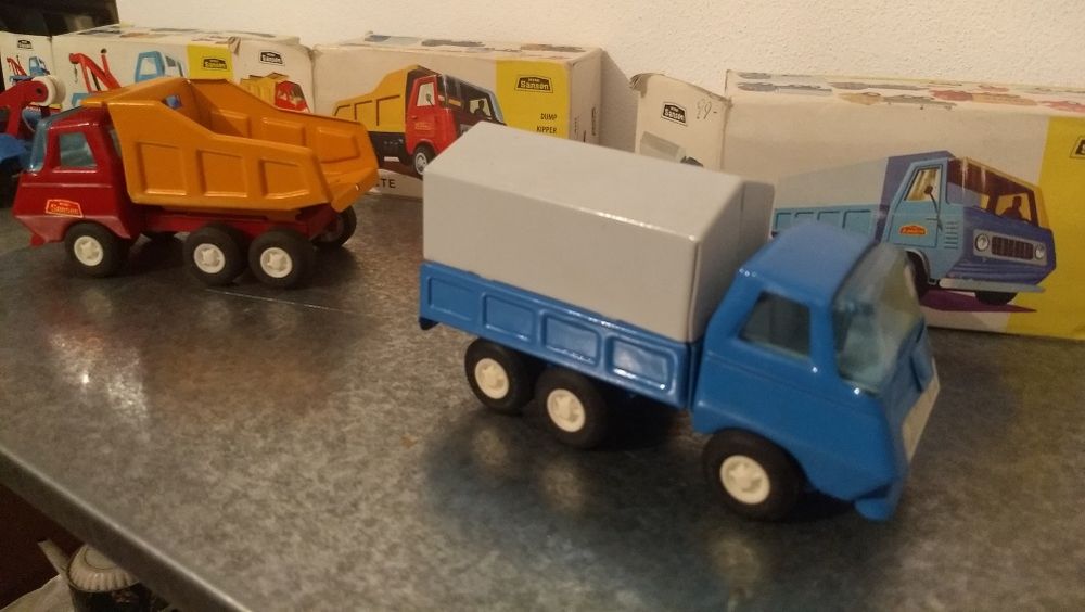 Lote 3 Veículos em ferro, marca mini- Sanson, 1976