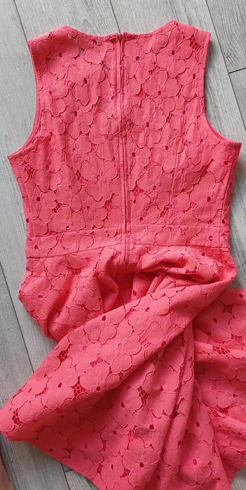 Sukienka Orsay koronkowa koralowa rozmiar 38