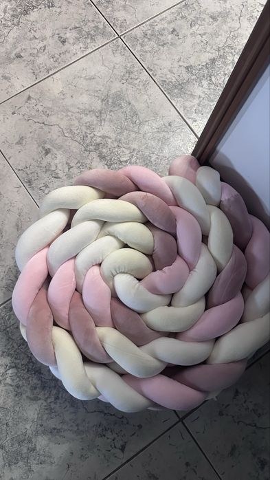 Trança 3 Metros Rosa/Branco/Amarelo
